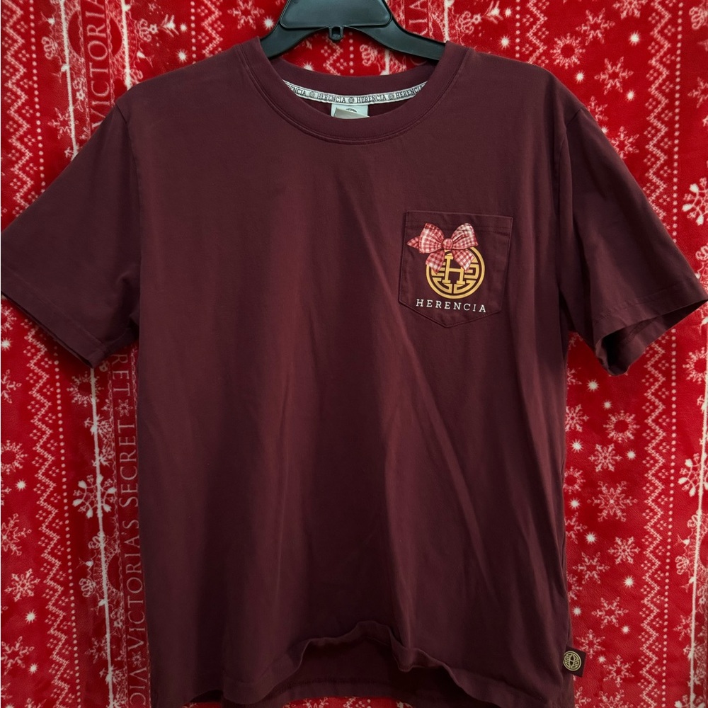 Maroon Short Sleeve Tee for Women